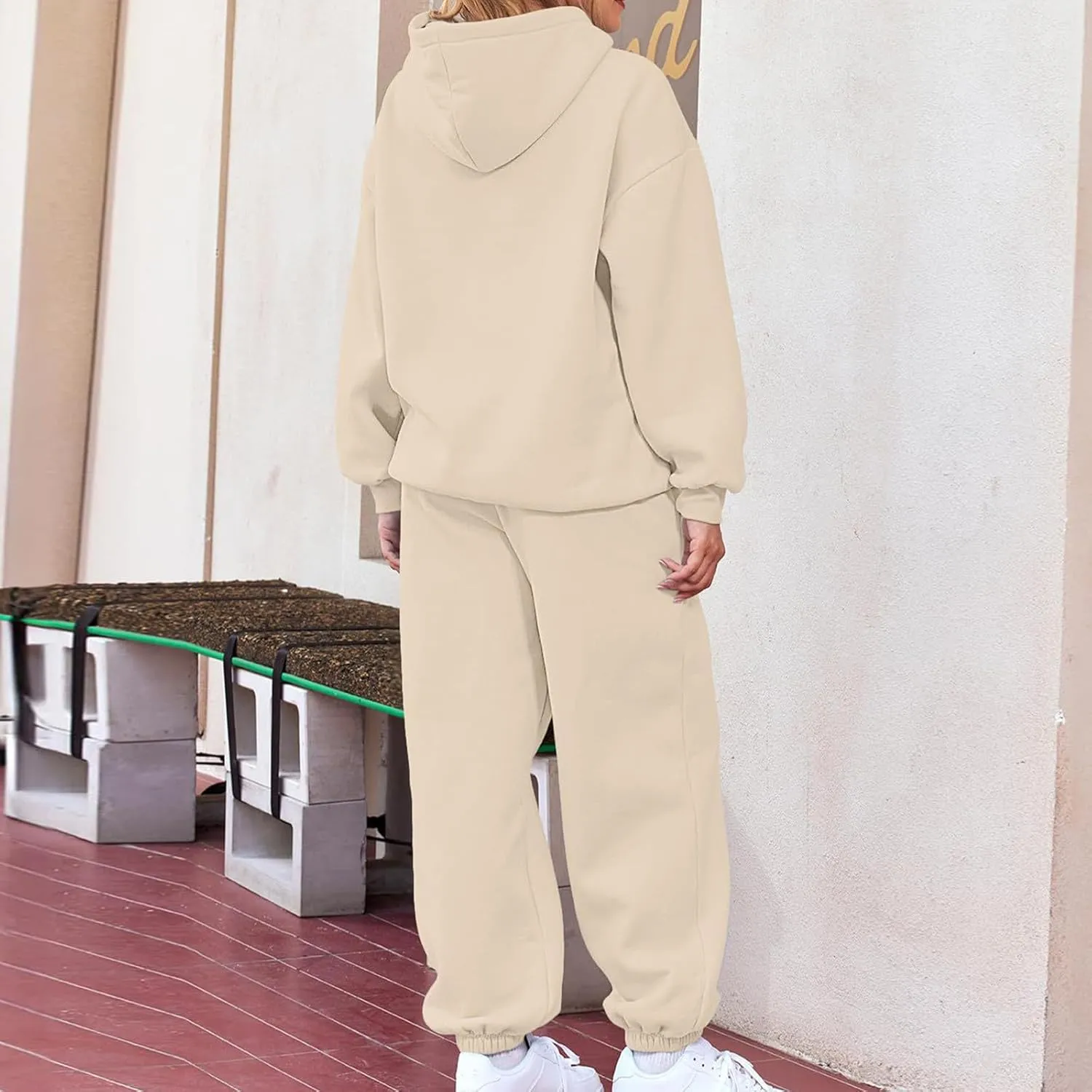 2 Piece Set Oversized With Pockets Hoodie Loose Fit Trendy Sweatsuit Baggy Fashion Sweatsuit Casual Y2k Set