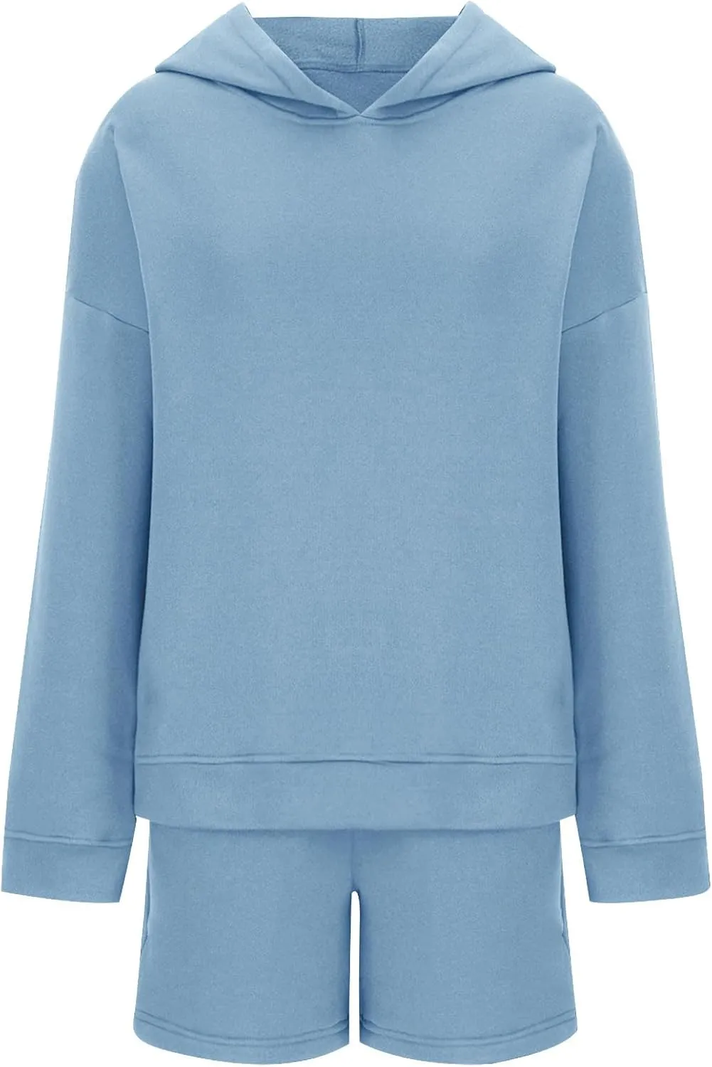 2 Piece Shorts Outfit Oversized Hoodie Women Sweatshirt Lounge Sweat Set Sweatsuit Tracksuit 2024 Loose Y2k Clothes