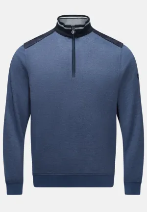 6th Sense Vega Half Zip Sweater - Denim