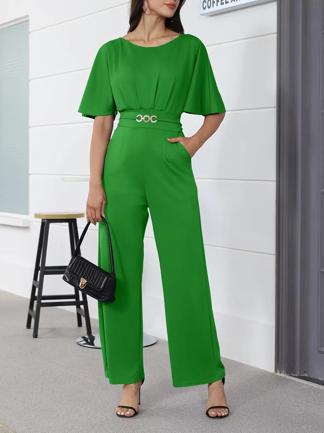 acelyn Elegant Jumpsuit for Women Dressy Sexy Plus Size Wide Leg Pant Suit One Piece Party Outfits