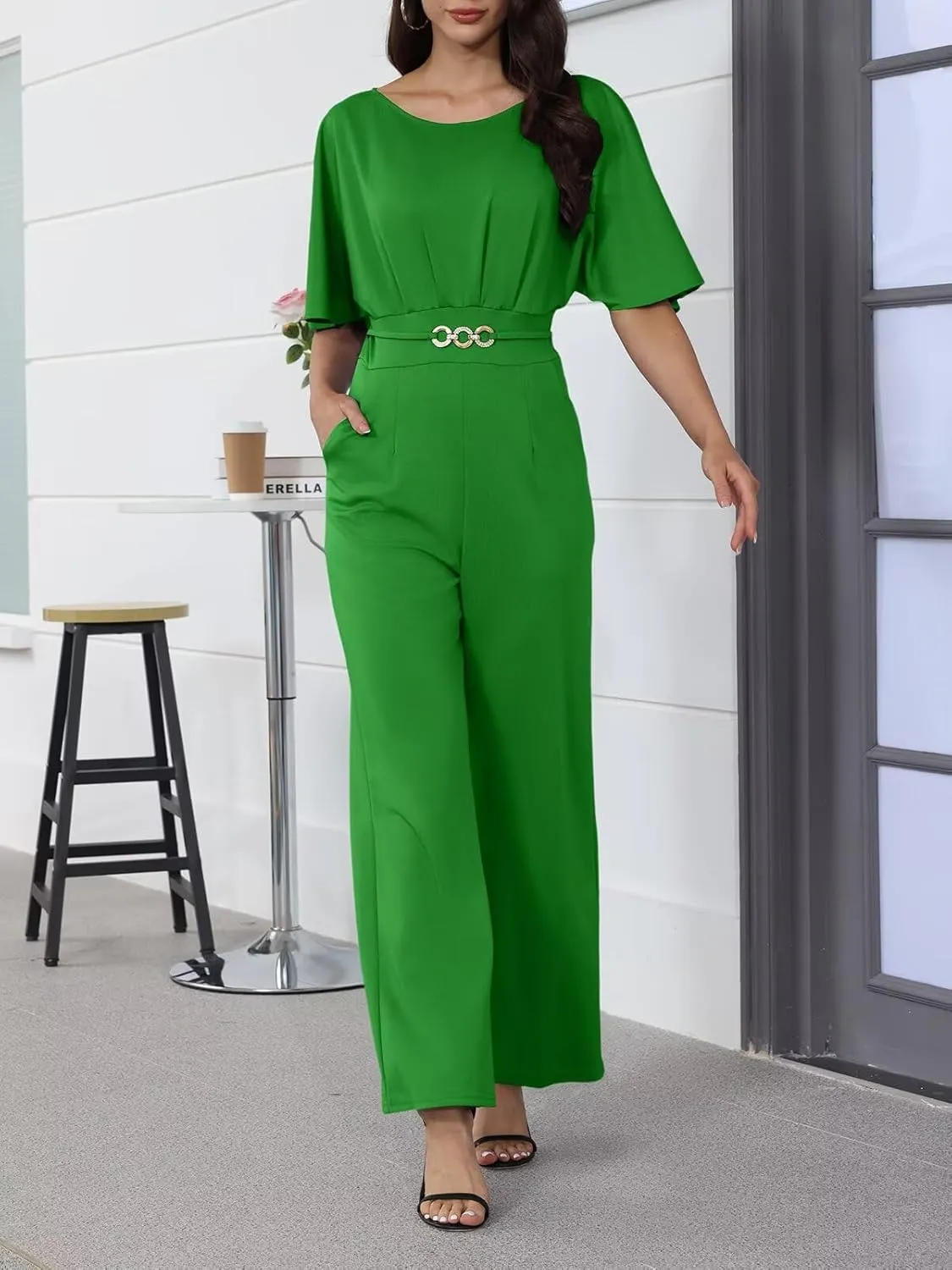 acelyn Elegant Jumpsuit for Women Dressy Sexy Plus Size Wide Leg Pant Suit One Piece Party Outfits