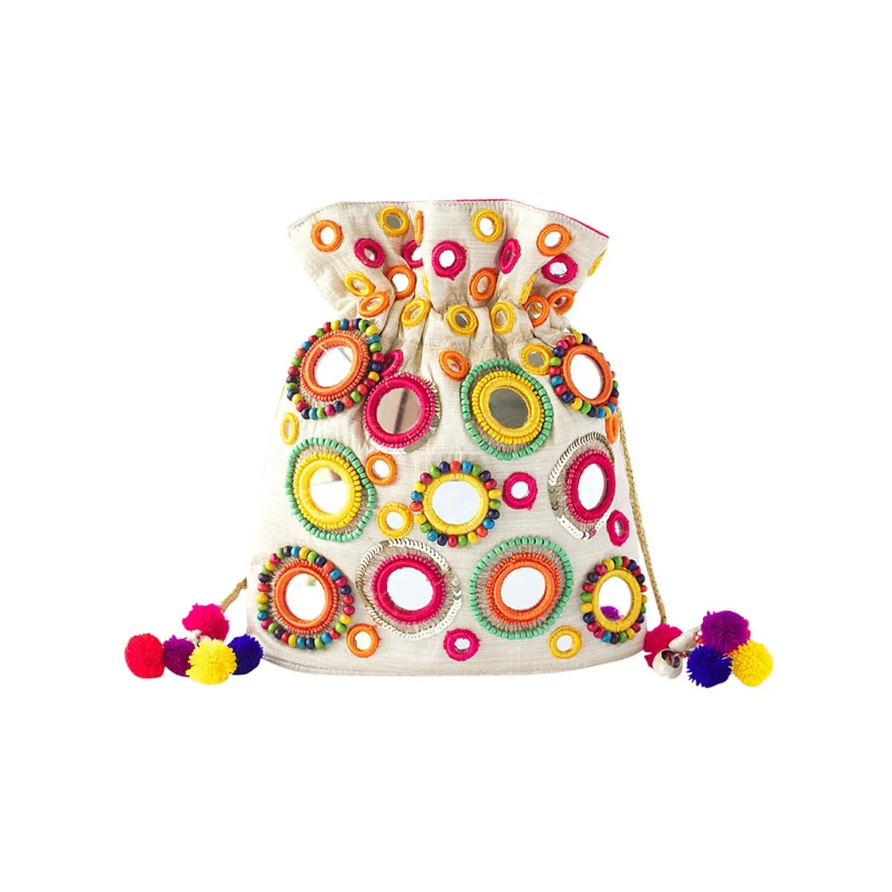Adora By Ankita Multi-Color Mirror Bag