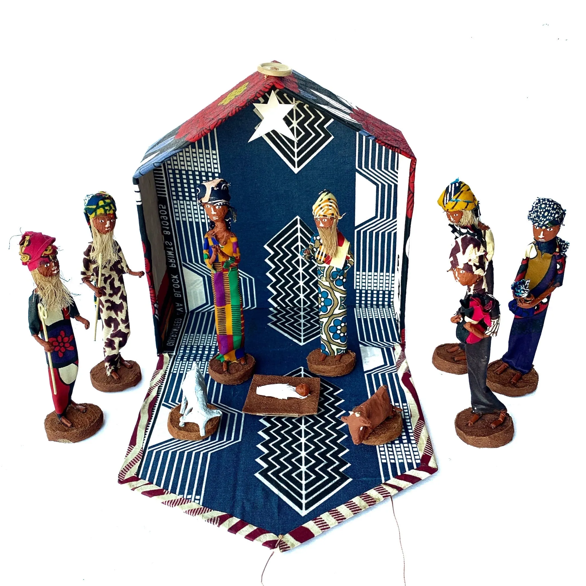 African Figurine Nativity Box Set