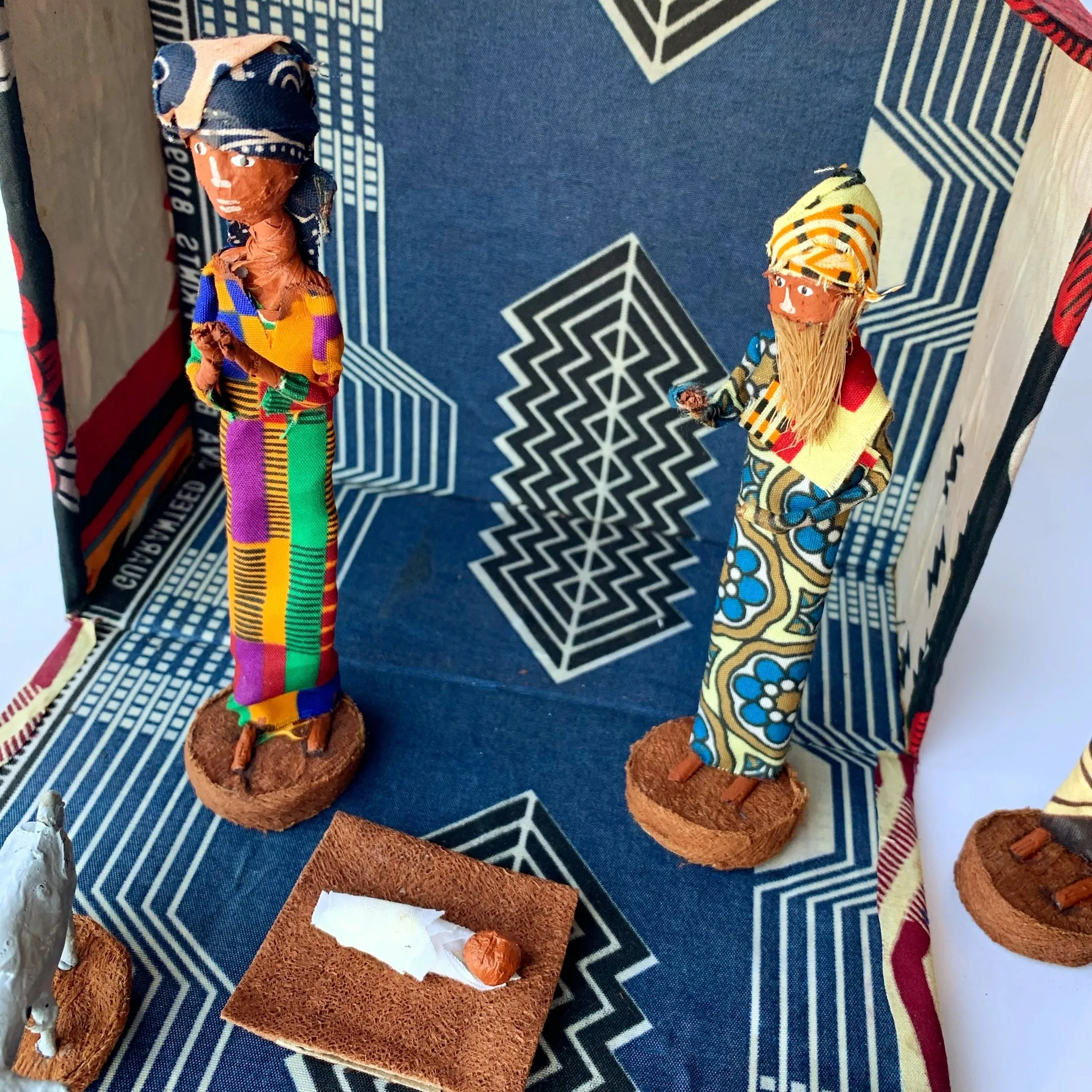 African Figurine Nativity Box Set