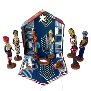 African Figurine Nativity Box Set