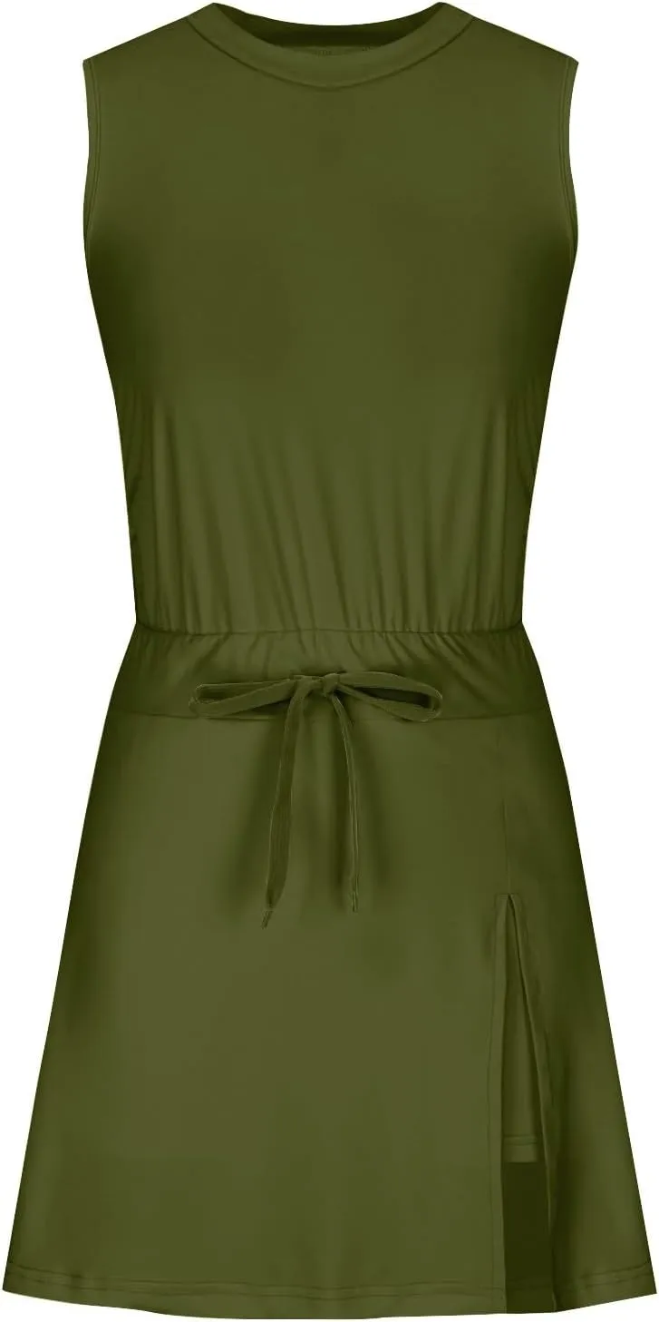 Backless Skirt Sets Women Outfits Summer Trendy Sweatshirt Tunic Sleeveless Romper Maxi Elastic Slim Casual Tennis