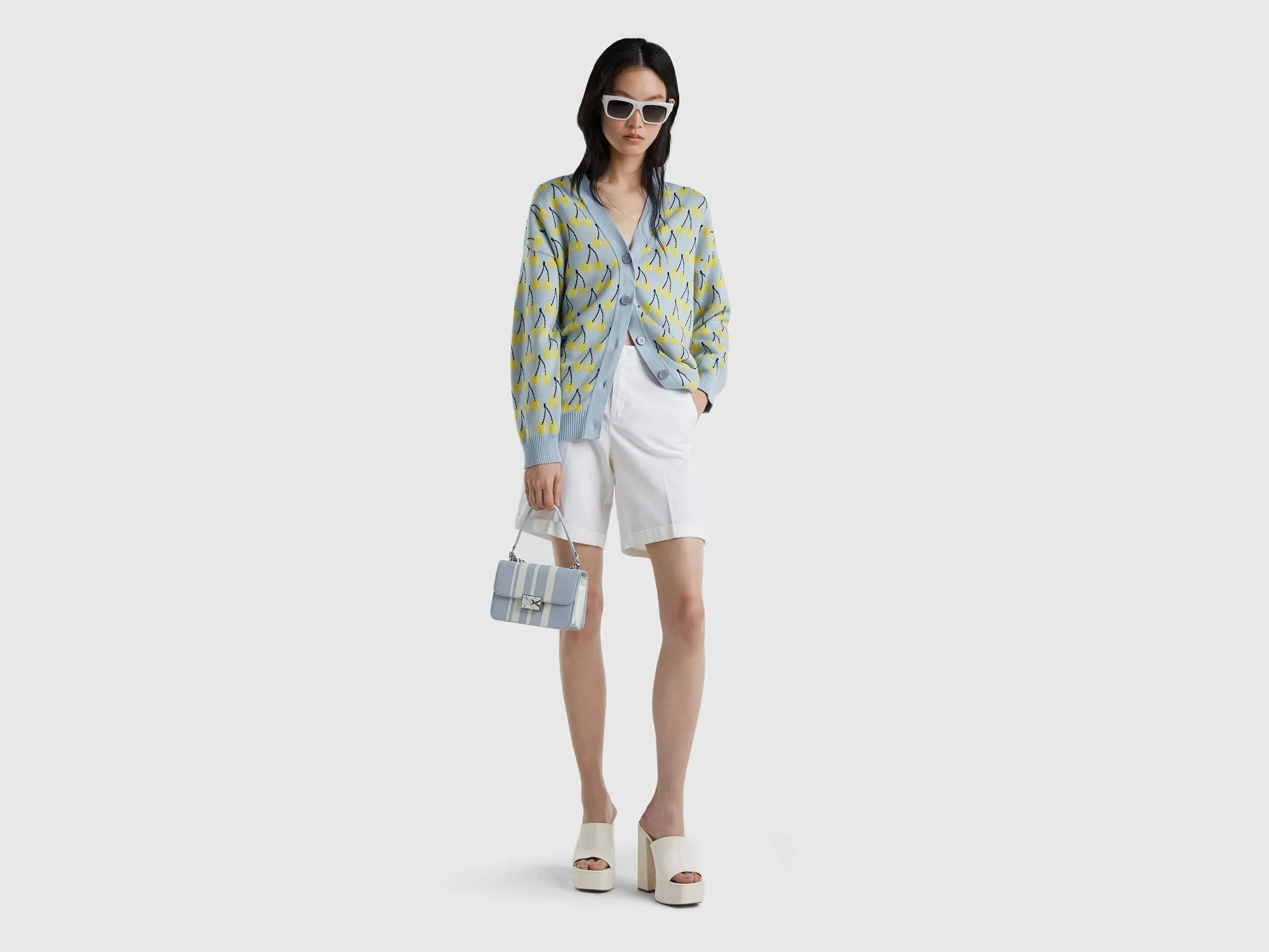 Bermudas in stretch cotton