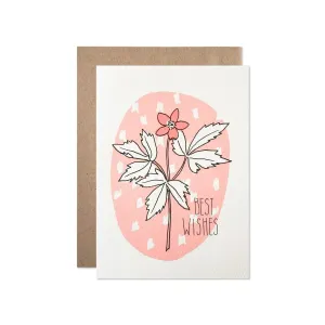 Best Wishes Floral Card