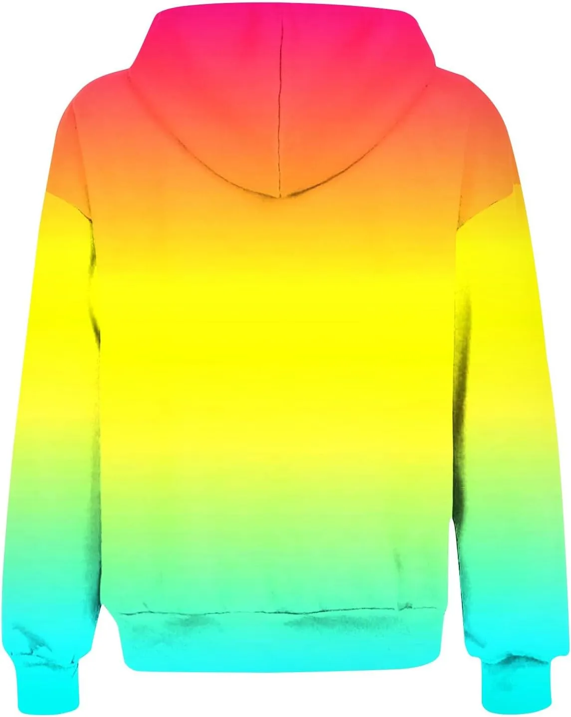 Bidobibo Zip Up Hoodie Women Gradient Color Pattern Zipper Hooded Plus Size Jacket Oversized Tunic Sweatshirt for Women