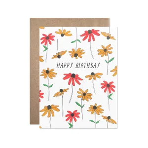 Birthday Black Eyed Susan Card