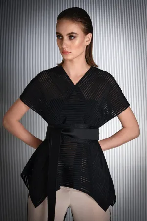 Black Panelled Box Top