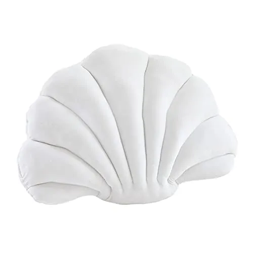 CALANDIS® Decorative Throw Pillow Floor Cushion Household Bedroom Car Seashell Pillows White | 1 Decorative Pillow