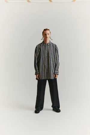 Casey Casey Hmanet Shirt (Blue / Cream)