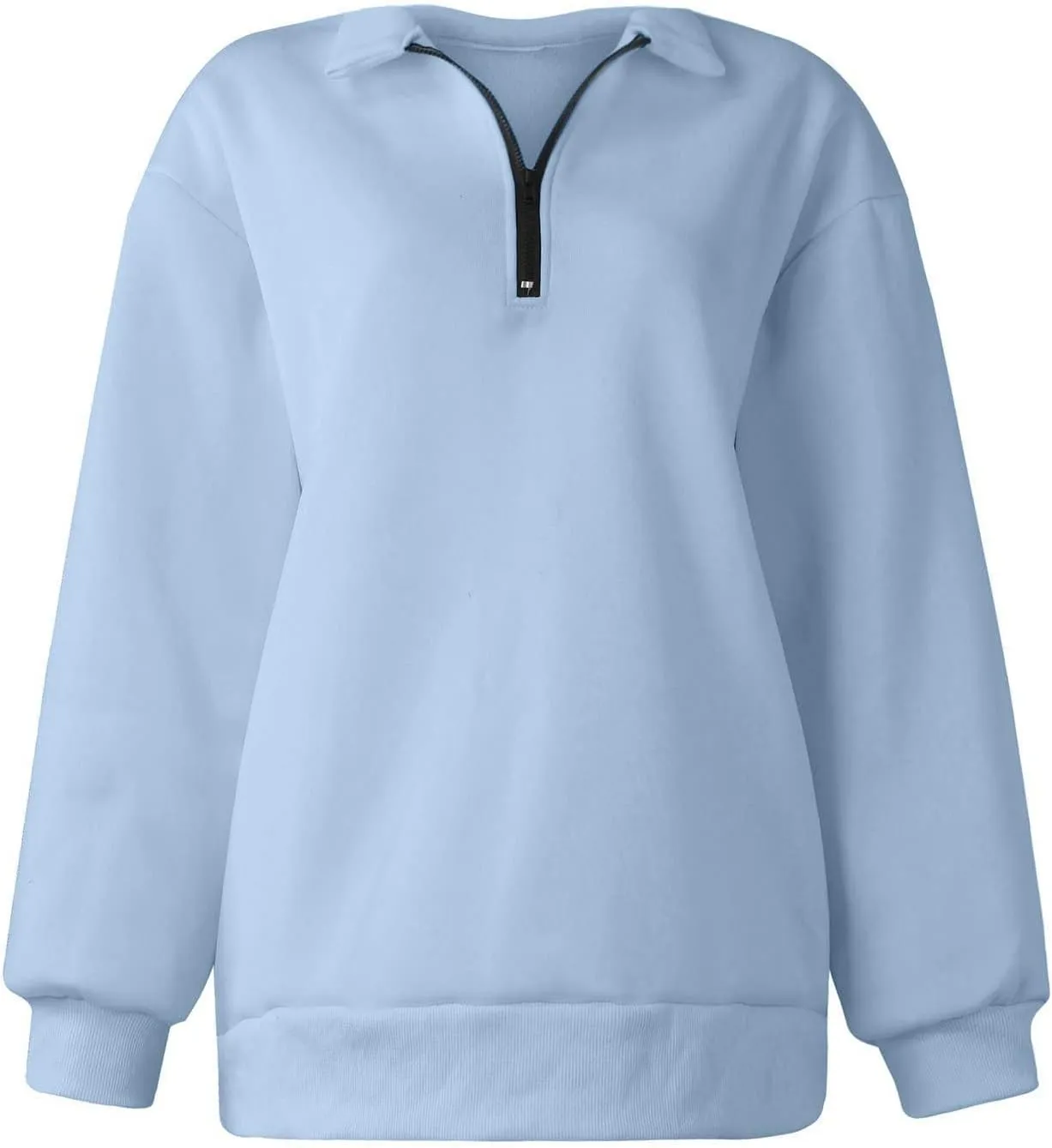Ceboyel Women Half Zip Sweatshirt Oversized Long Sleeve Pullover Tops Trendy Hoodie Sweaters Teen Girls Fall Y2K Clothes 2023