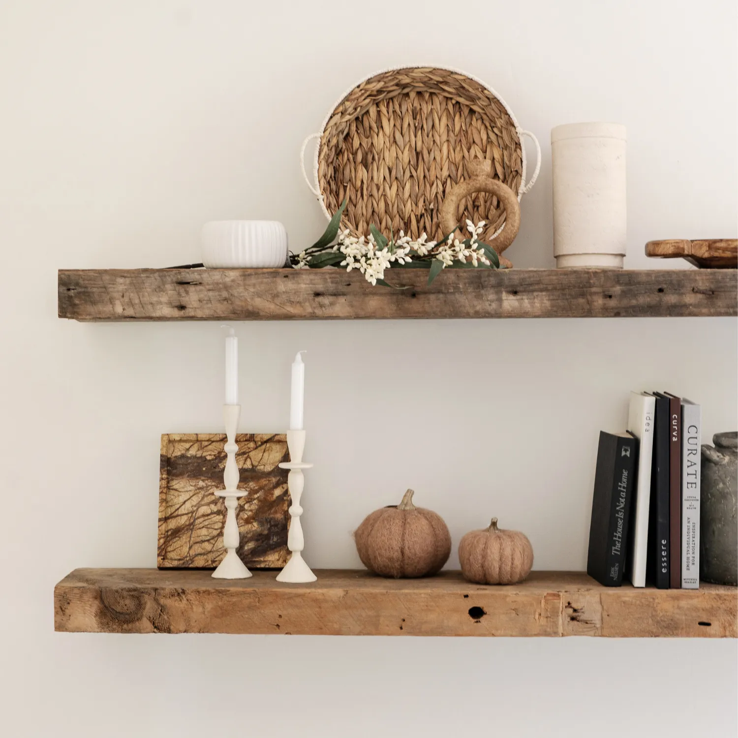 Century Cream Taper Candle Holder