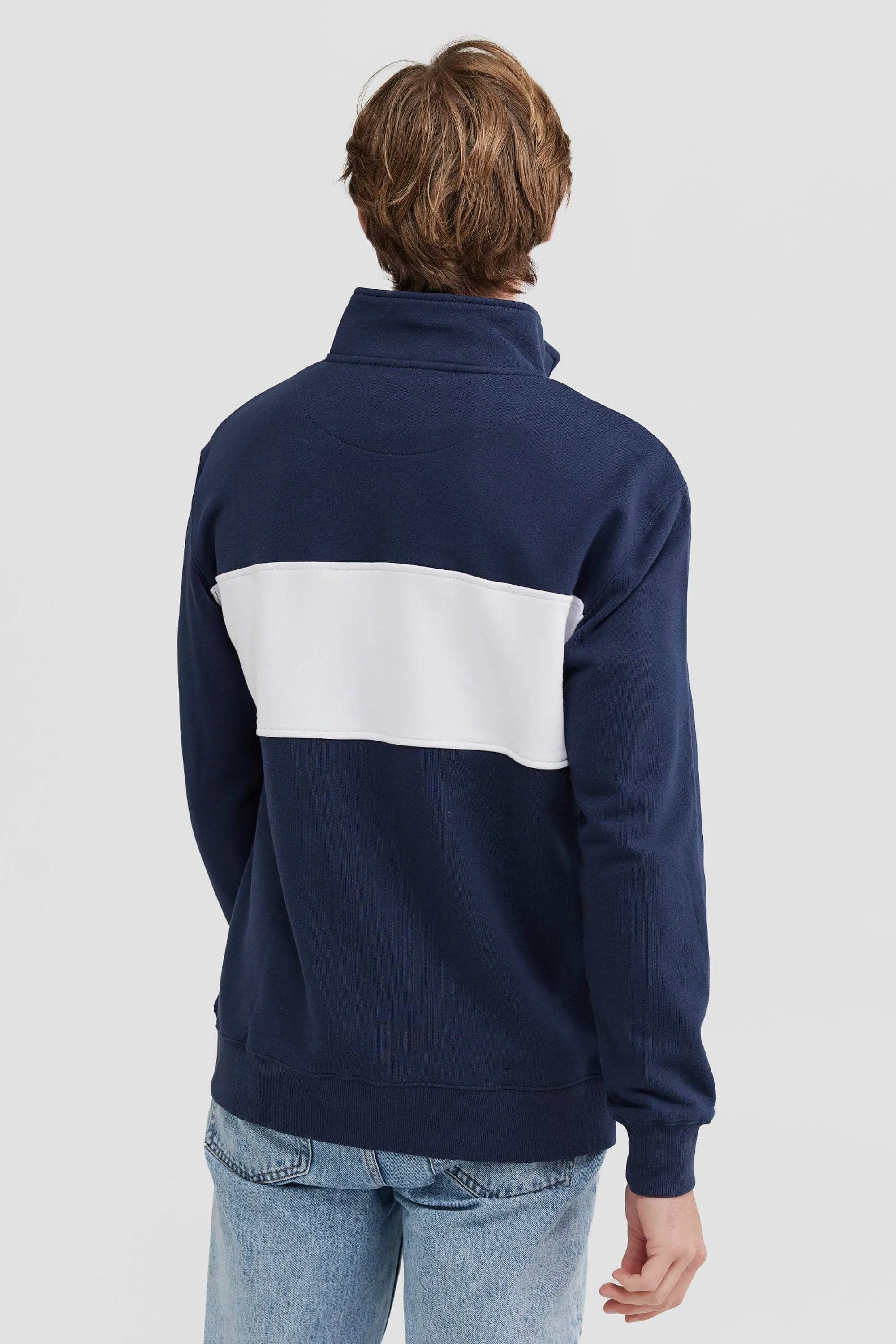 Classic Logo Quarter Zip Navy