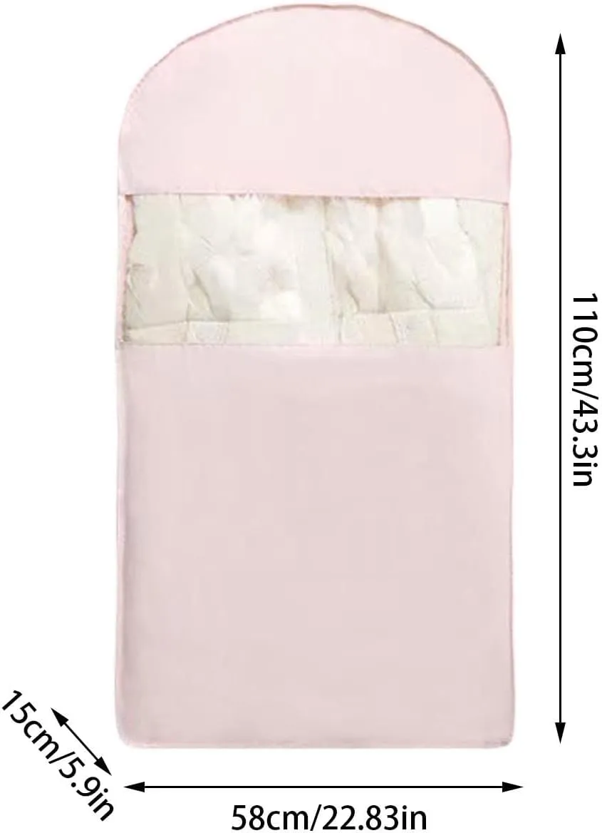 Clothes Storage, Space Saving Hanging Garment Bag with Self Compression Zipper,Space Saver Closet Organizers,Dust Cover Clothes Bags for Down Coat (B)