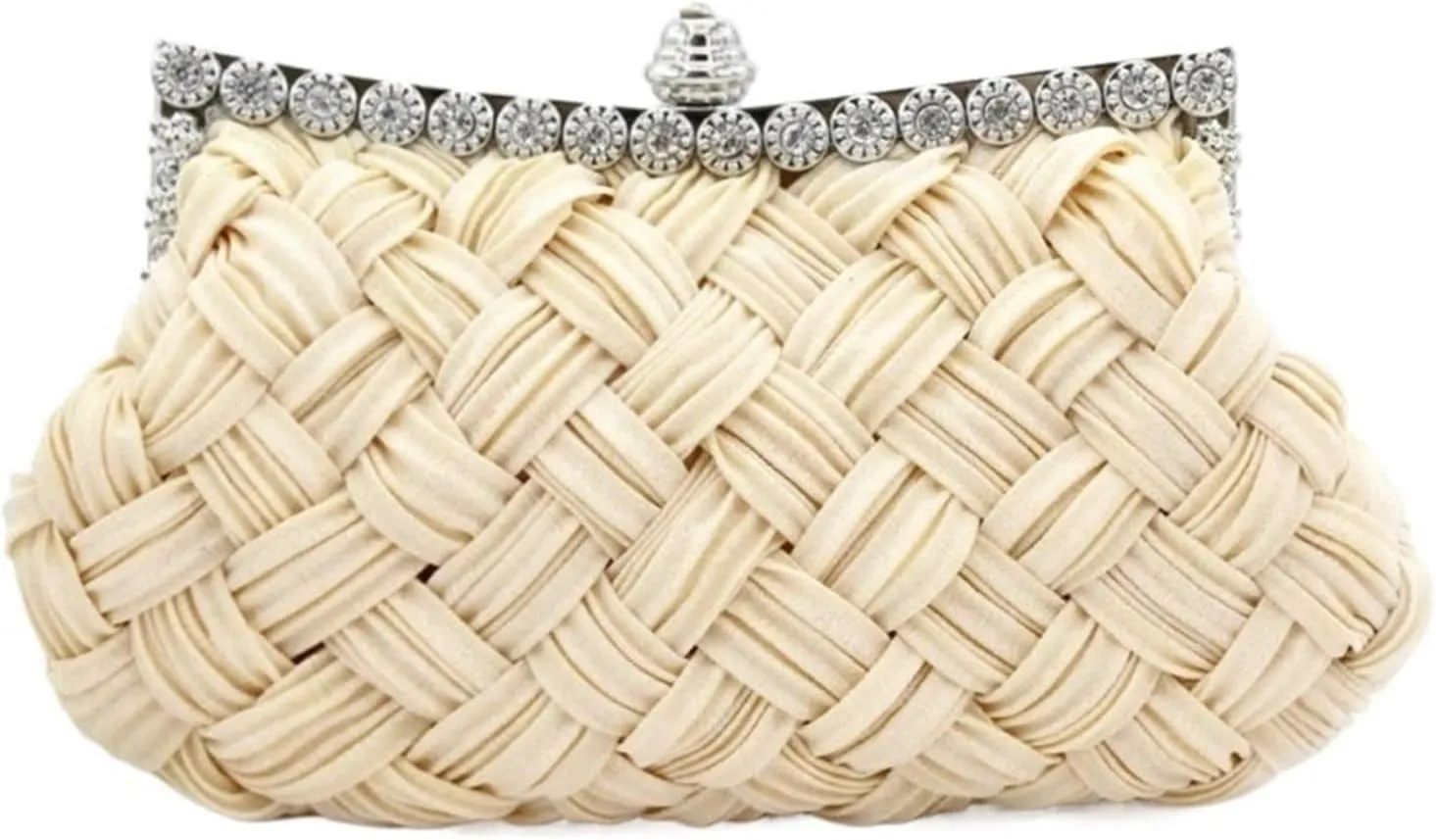 Clutch Purses for Women Elegant Woven Evening Gown Clutch Purse for Women Formal Mini Party Handbag in Purple