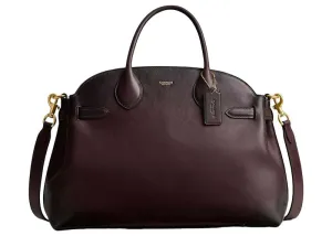 Coach Soft Empire Carryall Bag 40 Brass/Merlot