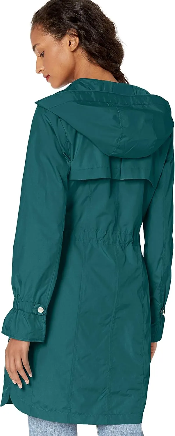 Cole Haan Women's Hooded Anorak Rain Coat