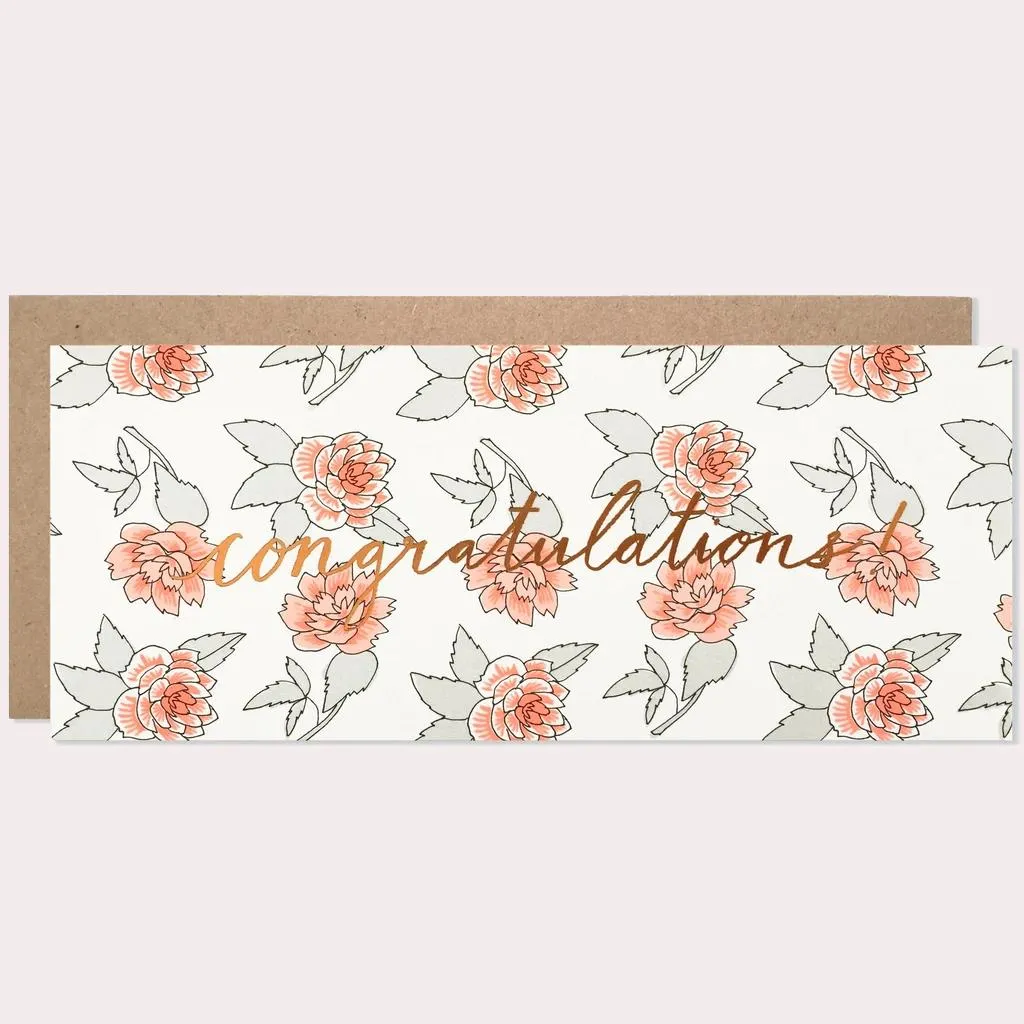 Congratulations Roses Card