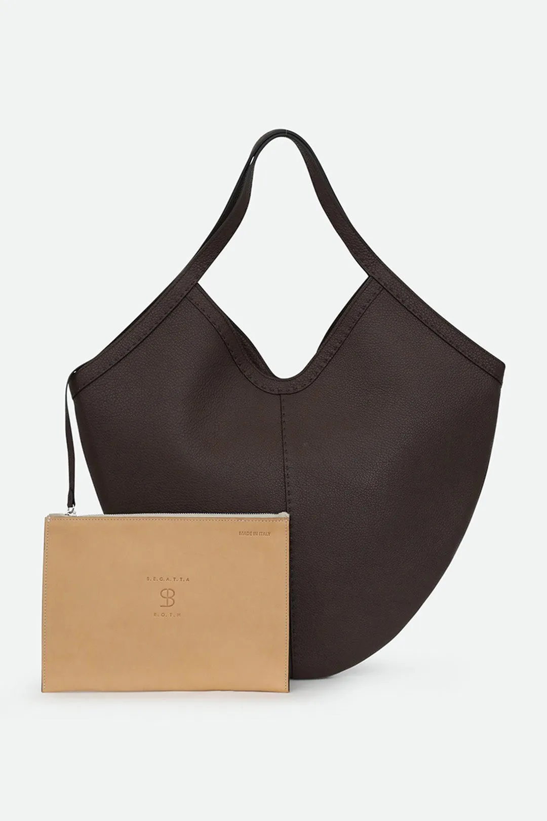DANTE HOBO BAG IN CHOCOLATE FRENCH CALFSKIN
