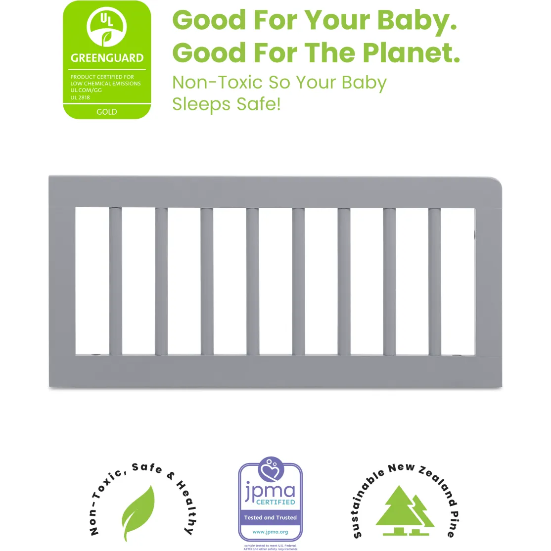 Delta Children Poppy Toddler Rail