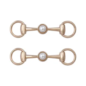Designer Shiny Gold Pearl Shoe Buckle