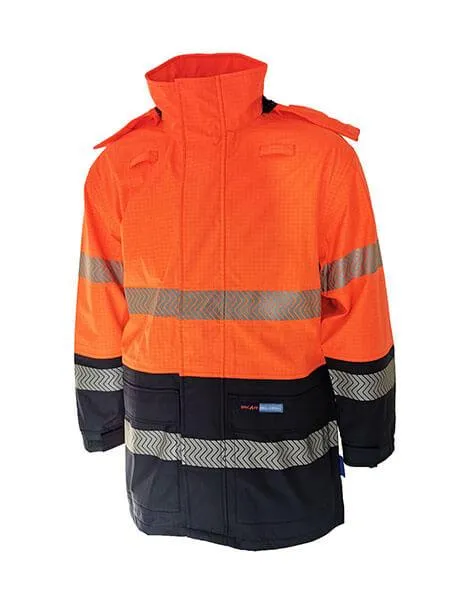 DNC Hi Vis Fr & Hrc 2 D/N Rain Jacket (3467)
