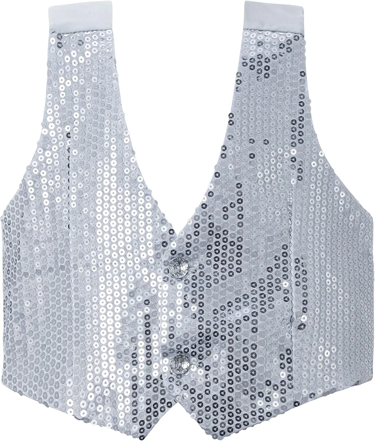 Dress Up America Sequin Vest for Men and Women - Adults Shiny Dance Vest - Disco Party Costume Vests
