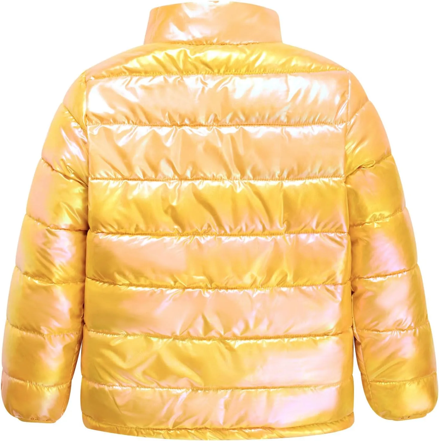 Enlifety 4-12T Girls Coat Long Sleeve Winter Jacket Lightweight Warm Puffer Outwear with Pocket