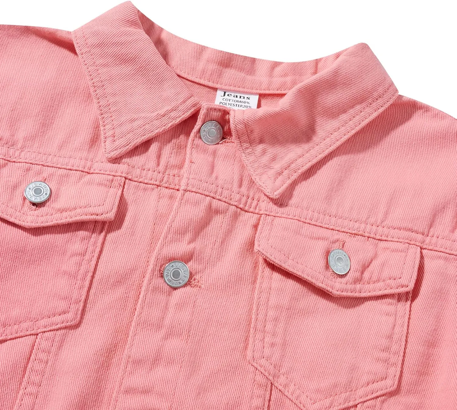 Fanvereka Jean Jackets for Women Fashion Casual Denim Jacket Long Sleeve Button Down Chest Pocket Coat