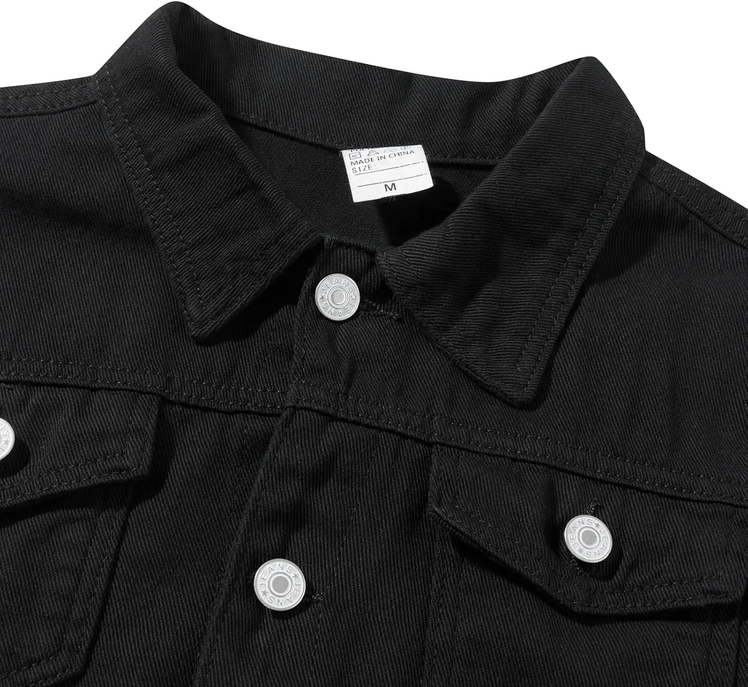 Fanvereka Jean Jackets for Women Fashion Casual Denim Jacket Long Sleeve Button Down Chest Pocket Coat