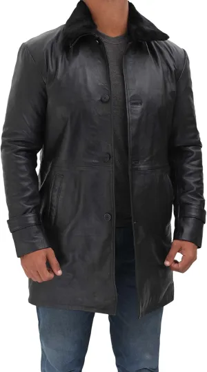 fjackets Real Lambskin Leather Jackets For Mens - Premium Men Leather Winter Coats