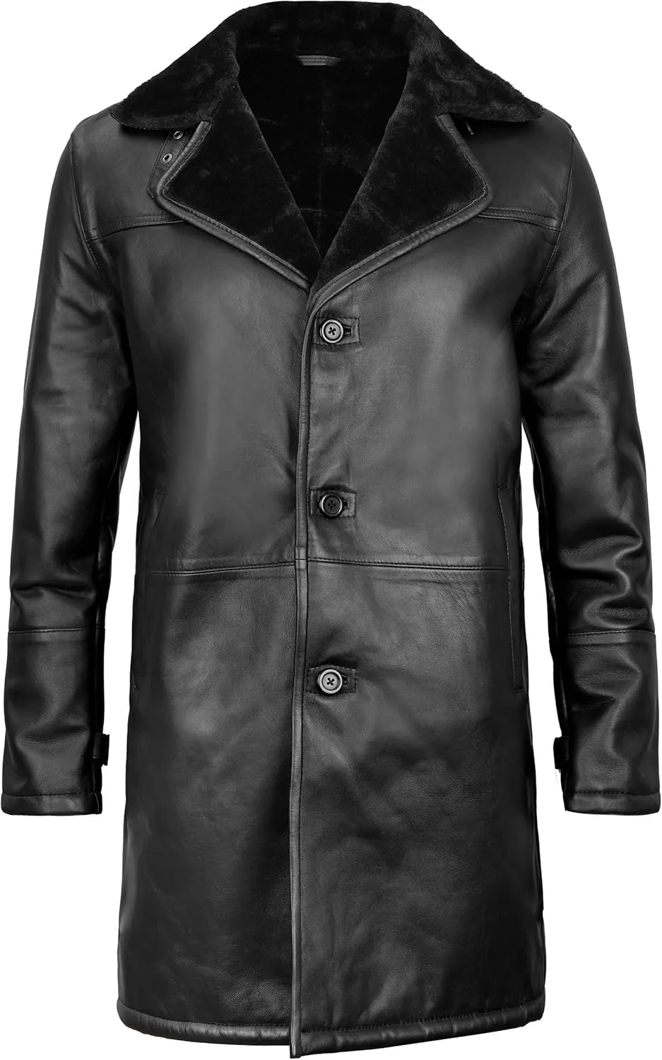 fjackets Real Lambskin Leather Jackets For Mens - Premium Men Leather Winter Coats