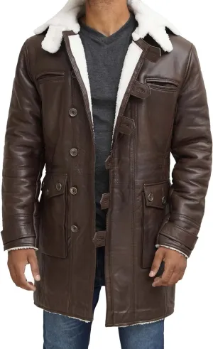 fjackets Real Lambskin Leather Jackets For Mens - Premium Men Leather Winter Coats
