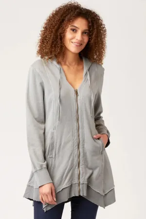 Fleece merchantile jacket in quarry pigment