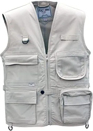 Foxfire Kid's Cargo Explorer Vest for Outdoor, Adventure, Safari and Travel Wear with Pockets, Cotton