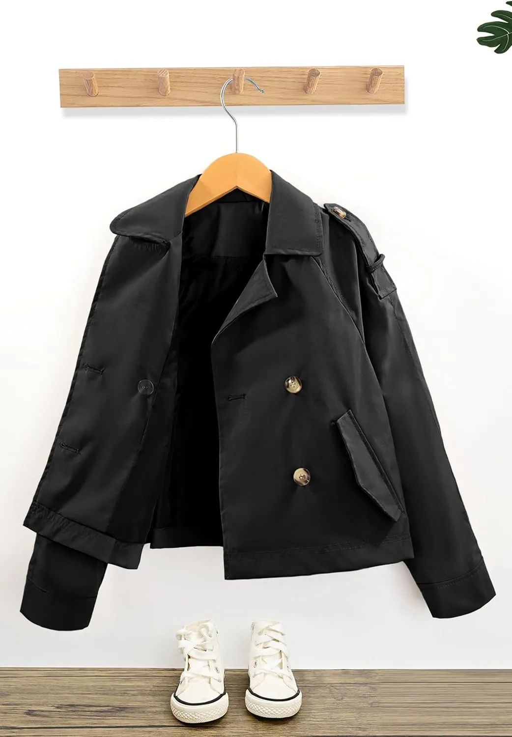 Giolshon Girls Faux Leather Jacket Motorcycle Biker Coat Kid's Fall PU Outerwear (5-14 Years)