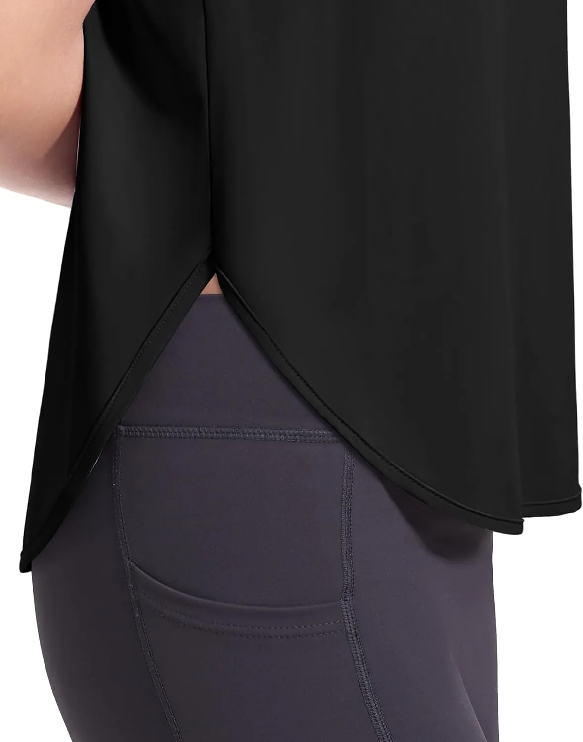 HASMES Girls Tank Tops Quick Dry Athletic Top Cute Sleeveless Shirts Dance Yoga Workout Tops