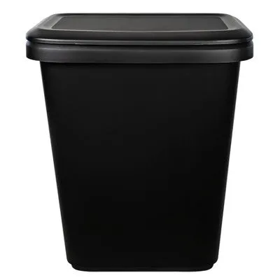 Hefty 20.4gal XL Dual Function Trash Can Black