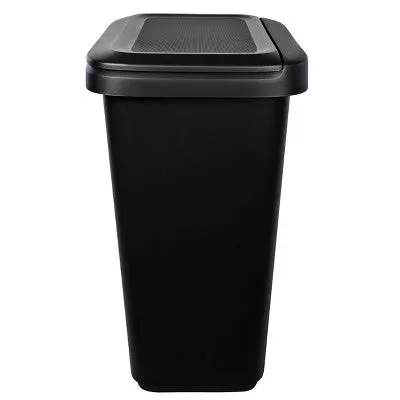 Hefty 20.4gal XL Dual Function Trash Can Black