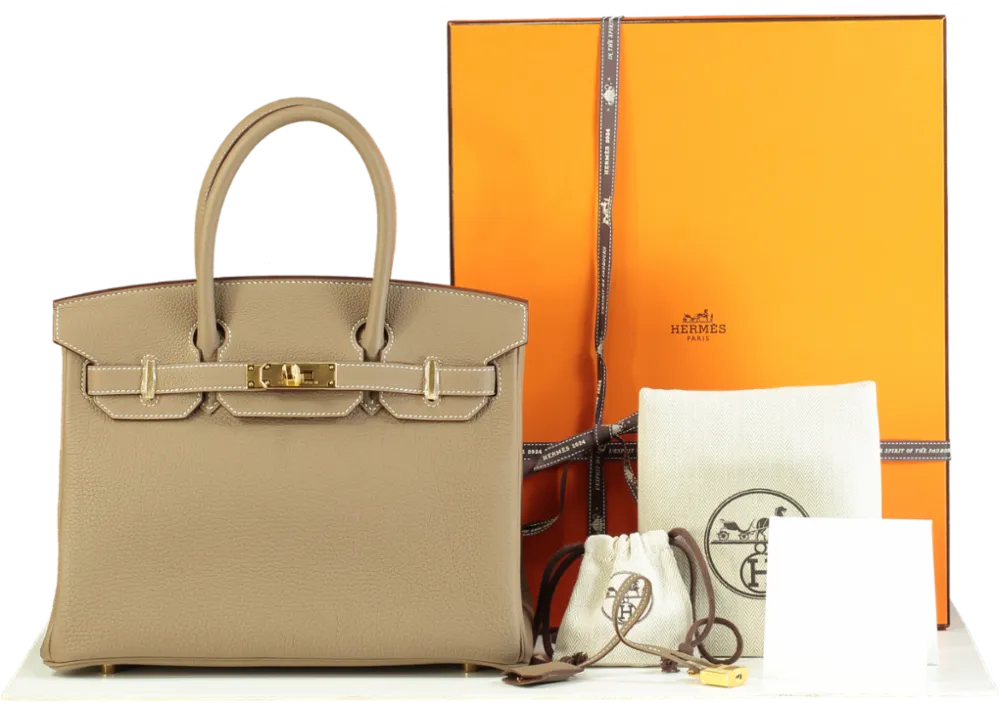 Herms Birkin 30 Etoupe Togo Gold Hardware 2024 - BOX FRESH