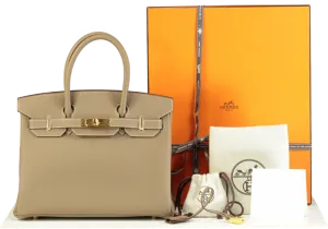 Herms Birkin 30 Etoupe Togo Gold Hardware 2024 - BOX FRESH