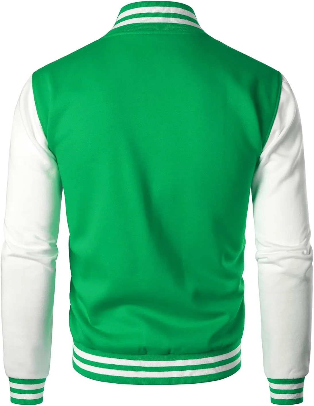 HOOD CREW Mans Varsity Baseball Jacket Cotton Blend Letterman Jackets