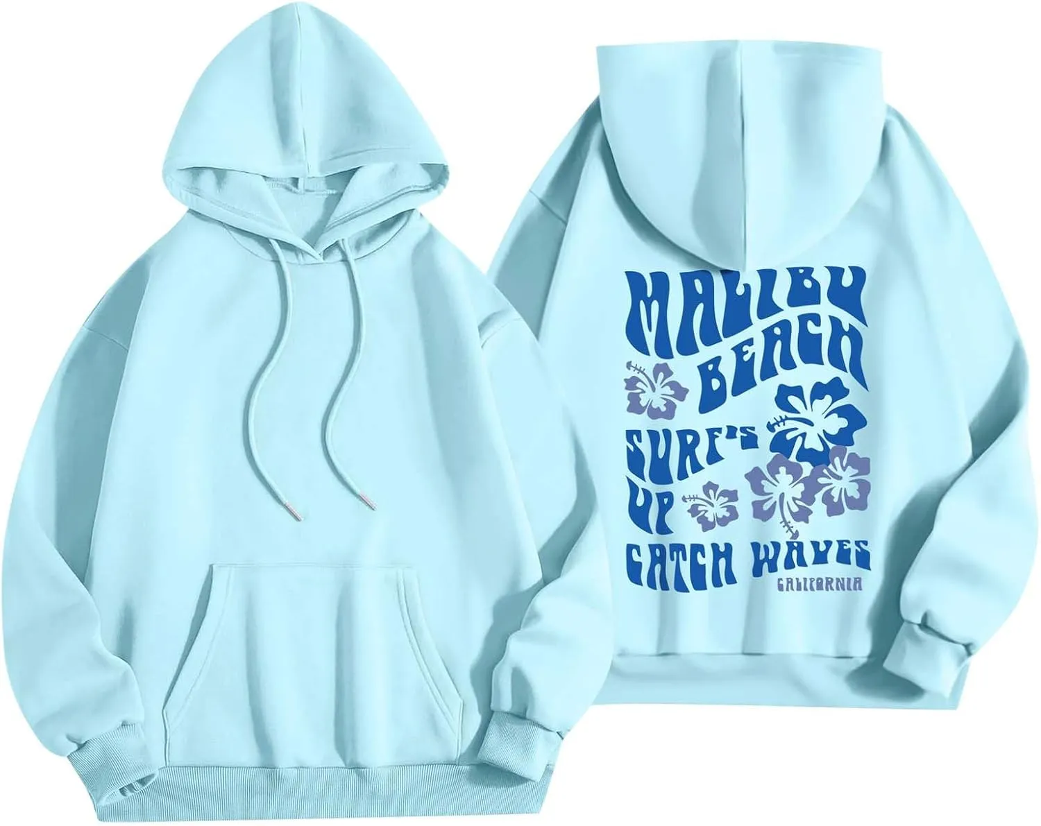 Hoodies For Teen Girls Letter Print Long Sleeve Drawstring Casual Graphic Pullover Cute Oversize Hoodie