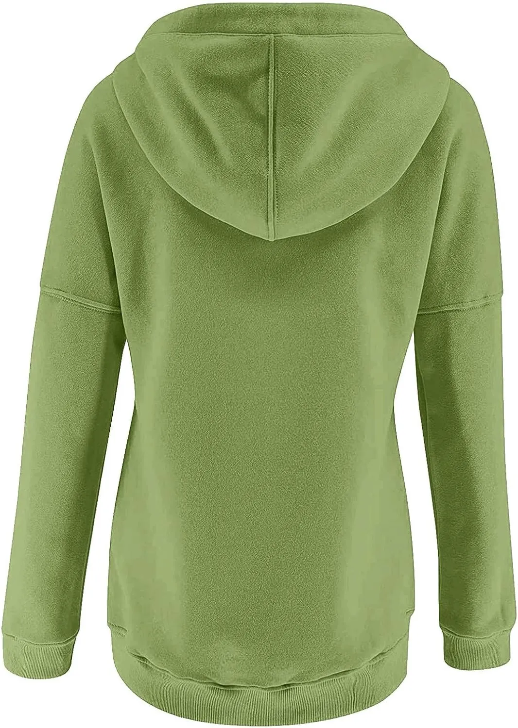 Hoodies for Women Button Collar Drawstring Lightweight Hooded Sweatshirt Casual Long Sleeve Pullover Tops Trendy Fall Clothes