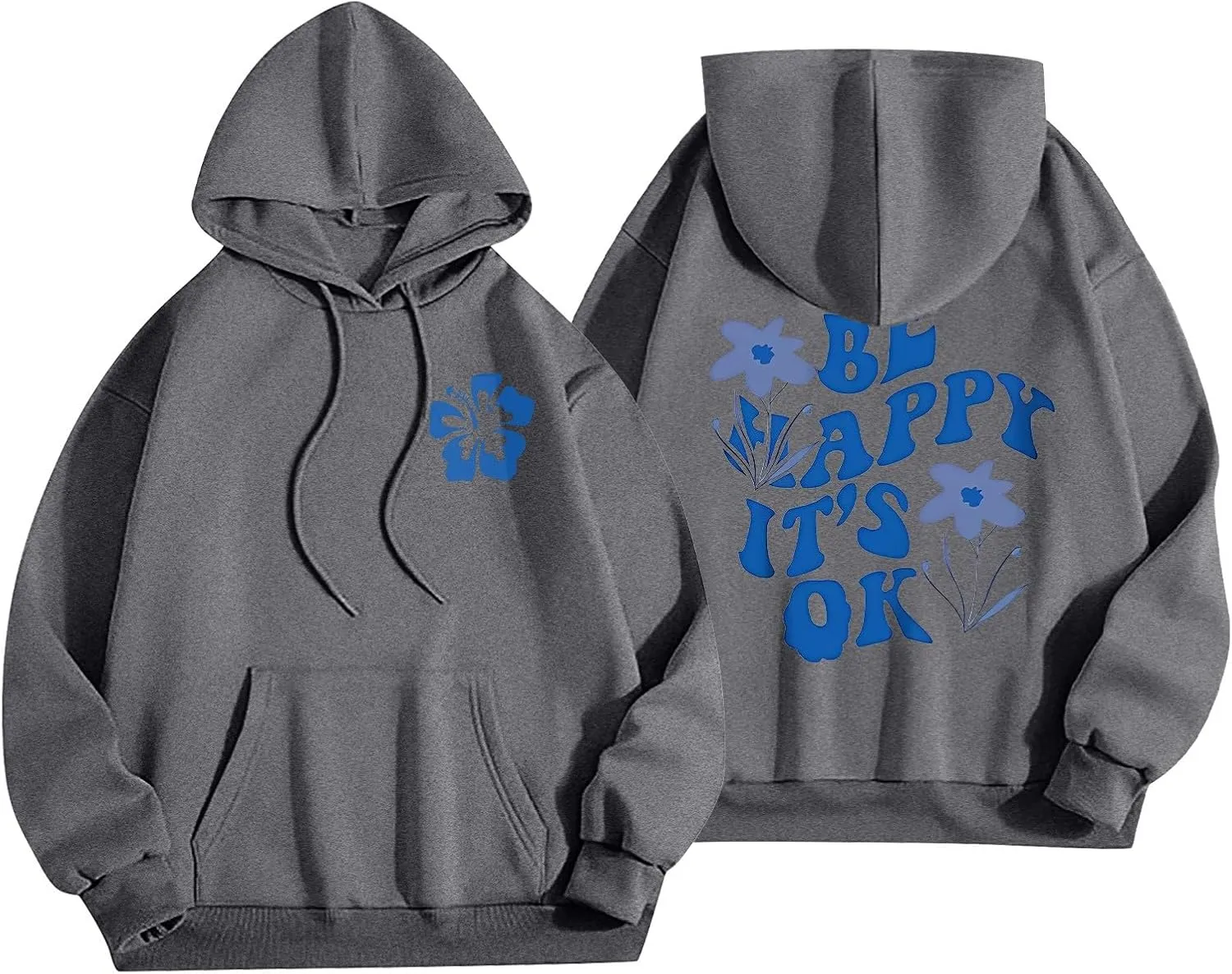 Hoodies for Women Plus Size Graphic Oversized Hooded Sweatshirts Casual Y2K Teen Girl Pullover Top Fall Clothes 2024