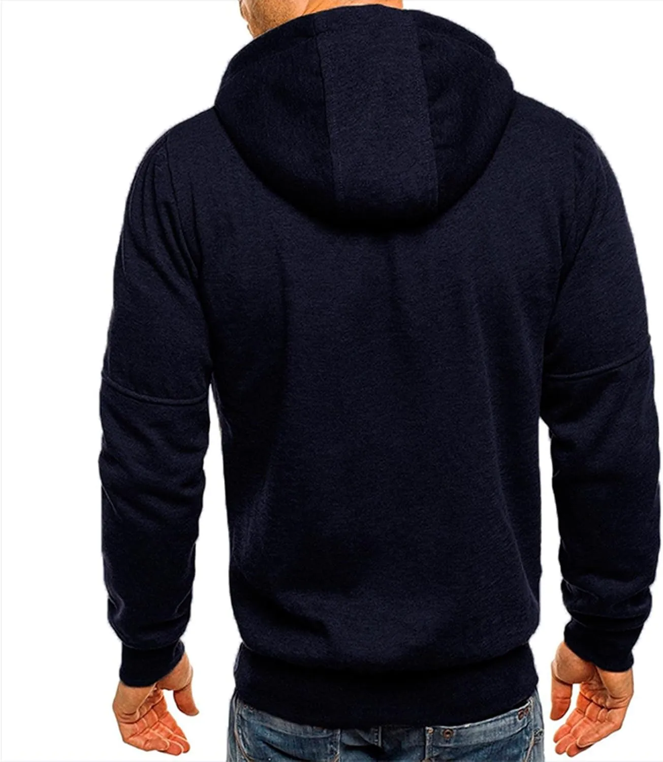 Hoodies Mens' Autumn Winter Long Sleeve Zipper Hooded Sweatshirt Cardigan Long Sleeve Sweatshirt Sports Hooded Jacket