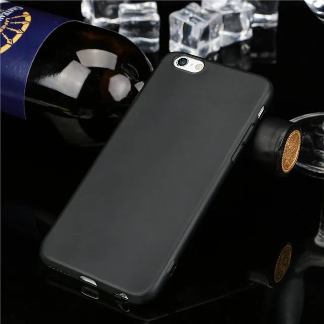Hot sale shell Candy Colorful Ultra thin Cute Soft TPU Phone Cases for iPhone 6 6S 6Plus 6s plus 7 7plus 5 SE 5S case coque